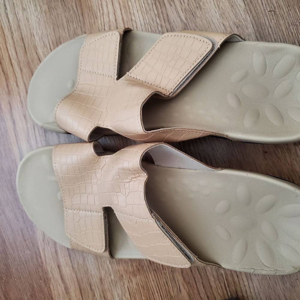 Beige Women's Slide Sandals
